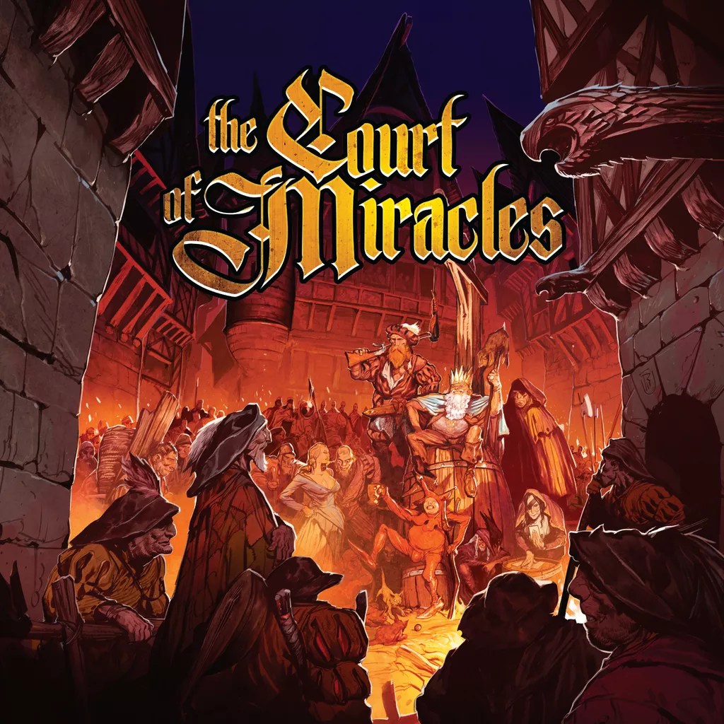 The Court of Miracles (board game, box front)