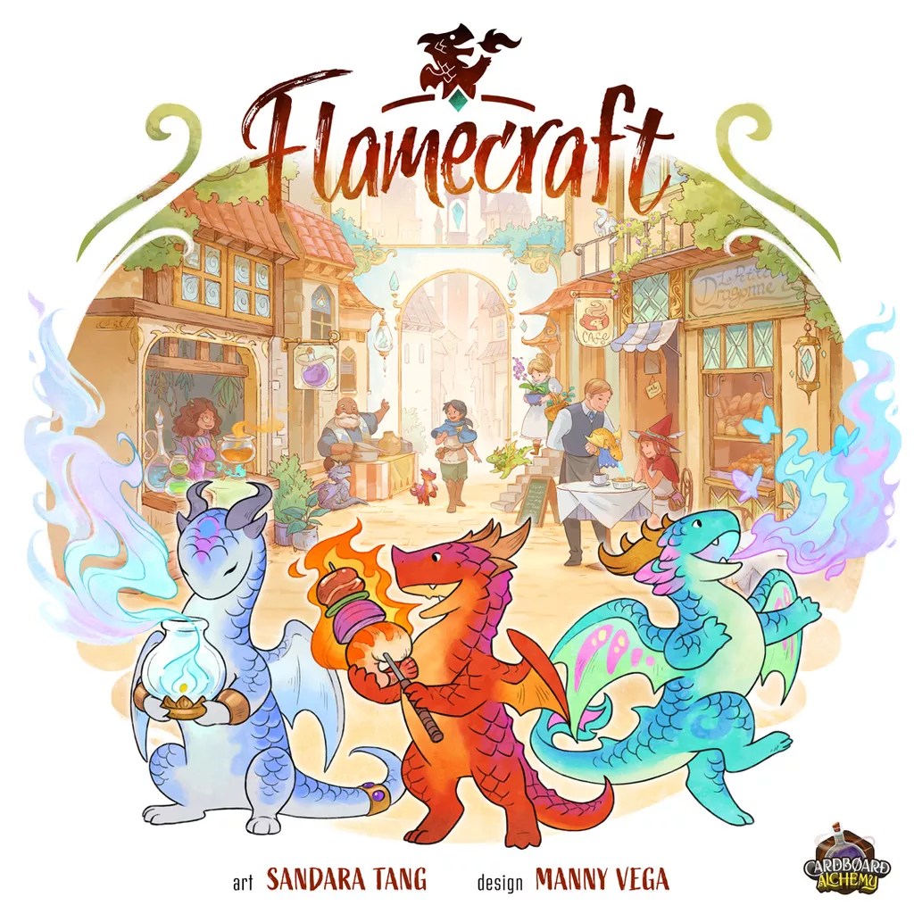 Flamecraft (board game, box front)
