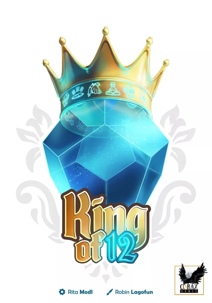 King of 12 (card/dice game, box front)