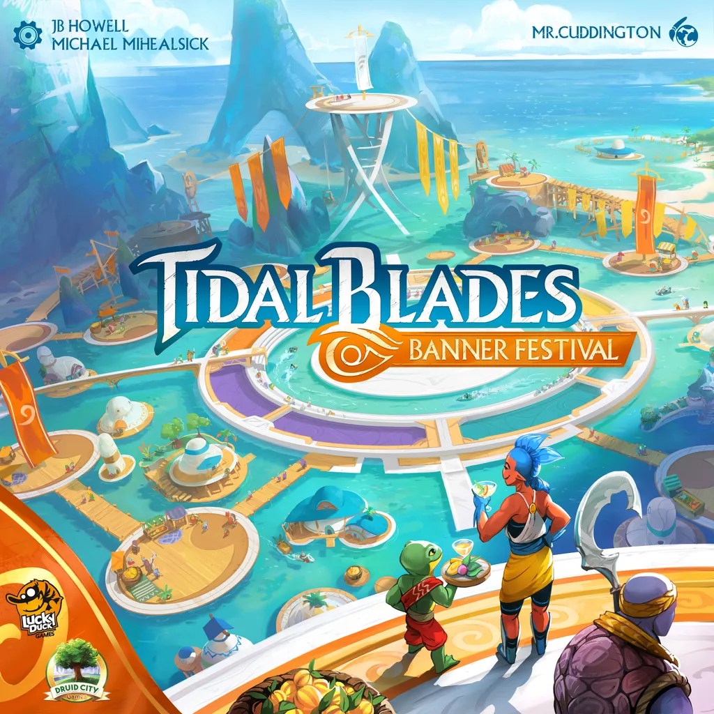 Tidal Blades: Banner Festival (board game, box front)